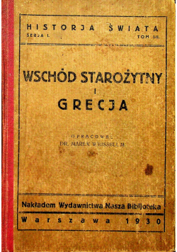 Wschód starożytny i Grecja 1930 r.