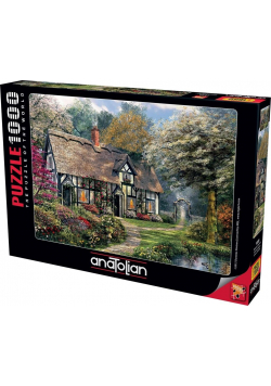 Puzzle 1000 Dom z pięknym ogrodem