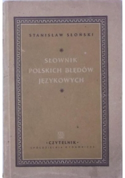 Słownik polskich błędów językowych 1947 r.