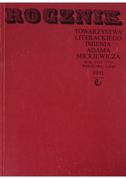 Rocznik  towarzystwa literackiego imienia Adama Mickiewicza. Rok XXIV