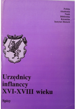 Urzędnicy inflanccy XVI do XVIII wieku