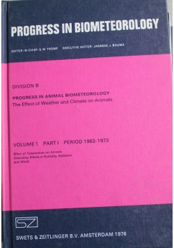 Progress in Biometeorology Division B