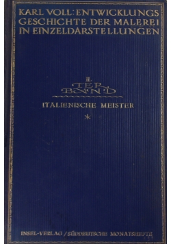 Italienische Meister , 1914 r.
