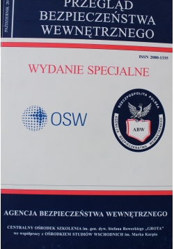 Przegląd bezpieczeństwa wewnętrznego Wydanie Spcjalne