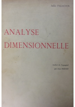 Analyse dimensionnelle
