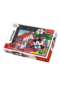 Puzzle 60 Miki i Minnie w ogrodzie TREFL