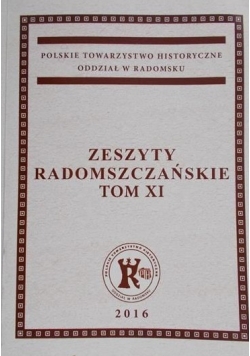 Zeszyty Radomszczańskie Tom XI