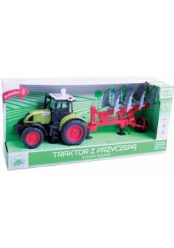 Traktor z pługiem