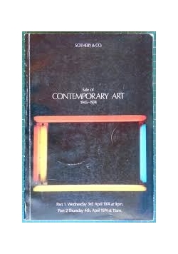 Sale of Contemporary Art 1945-1974