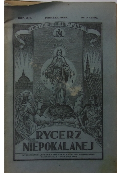 Rycerz niepokalanej nr 3, 1933r.