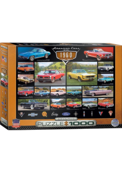 Puzzle 1000 Amerykańskie samochody lat 60-tych