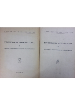 Psychologia matematyczna tom 1 i 2