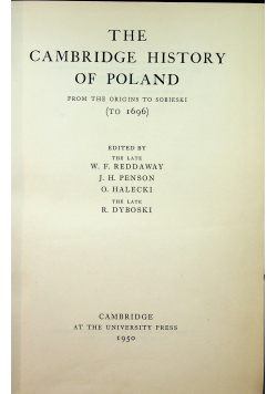 The cambridge history of poland 1950 r