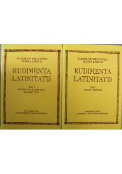 Rudimenta latinitatis 2 części
