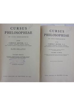 Cursus Philosophiae Tom 1 i 2