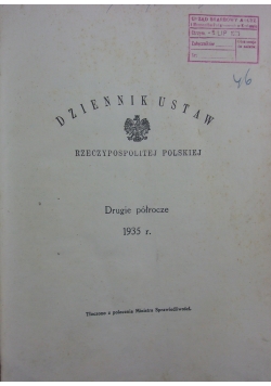Dziennik ustaw Rzeczypospolitej Polskiej, 1935 r.