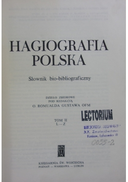 Hagiografia polska. Słownik bio-bibliograficzny, Tom II