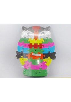 Puzzle drewniane sowa