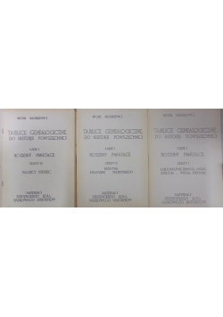 Tablice Genealogiczne do historii powszechnej, część I