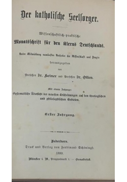 Der katholische Seelsorger, 1889 r.