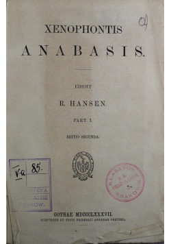 Anabasis 3 części 1887