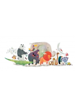 Puzzle gigant - Parada zwierząt