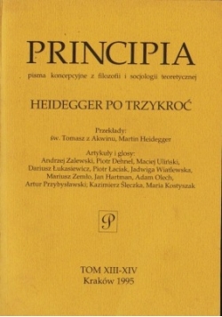 Heidegger po trzykroć tom XIII XIV