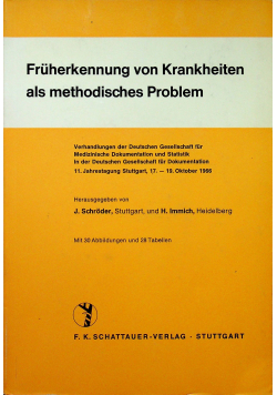Fruherkennung von krankheiten als methodisches problem