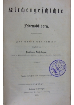 Kirchengeschichte in Lebensbildern, 1869 r.