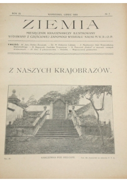 Miesięcznik Ziemia rok IX nr 7 1924 r.