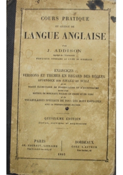 Cours pratique et grande de langue anglaise 1893 r.