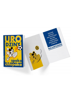 Karnet B6 DS-059 Urodziny Miki piłka