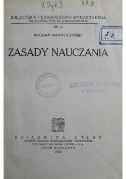 Zasady nauczania 1930 r