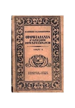 Opowiadania z dziejów powszechnych cz.II,1932r.