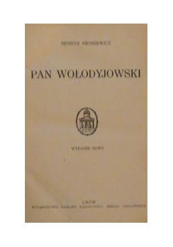 Pan Wołodyjowski, 1925 r.