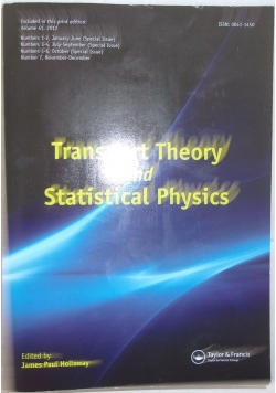 Transport theory and statistical physics