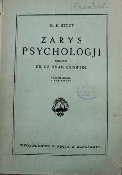 Zarys psychologji 1929 r