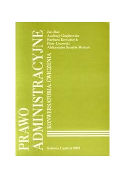Prawo administracyjne, konwersatoria, ćwiczenia