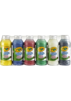 Farby w butelkach 6 kolorów CRAYOLA