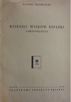 Dziesięć wieków książki chronologia,1949r.