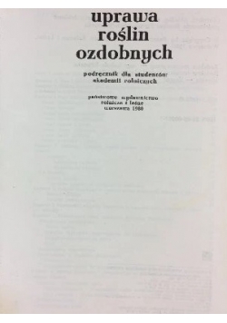 Uprawa roślin ozdobnych
