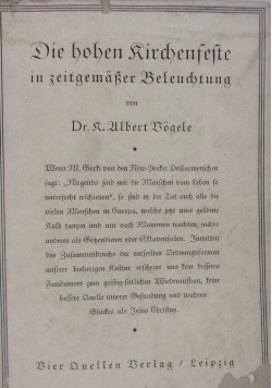 Die boben rirchenfefte in geitmaber beleuchtung 1922r