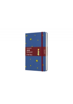Kalendarz 2019 dzienny Moleskine 12M L edycja limitowana MAŁY KSIĄŻĘ, twarda oprawa, niebieski
