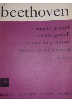 Sonata g-moll Beethoven