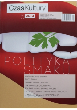 Czas kultury nr 5 polityka smaku