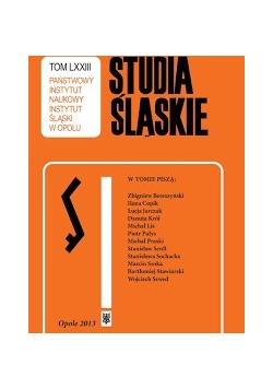 Studia Śląskie, Tom LXXIII
