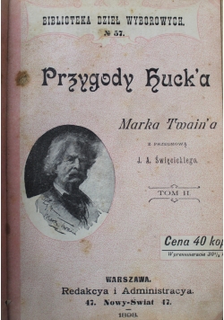 Przygody Hucka Tom II 1898 r.