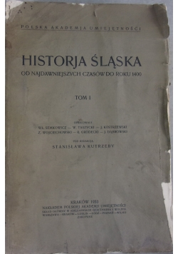Historja śląska, 1933r.