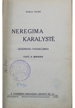 Neregima Karalyste 1934 r
