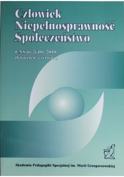 Człowiek Niepełnosprawność Społeczeństwo nr 2